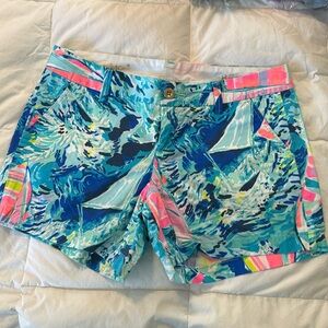 Lilly Pulitzer Callahan shorts “Hey Bay Bay” size 8